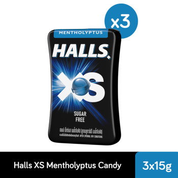 Halls XS Sugar Free Mentho-Lyptus (25s x 3)