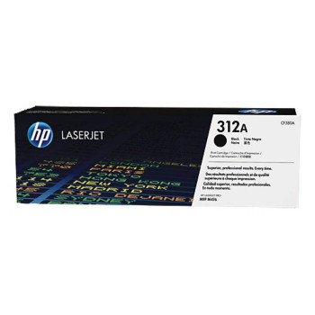 HP 312A Black Original LaserJet Toner Cartridge (CF380A)