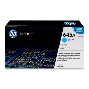 HP 645A Cyan LaserJet Toner Cartridge (C9731A)