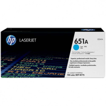 HP 651A Cyan LaserJet Toner Cartridge (CE342A)