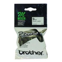 Brother M-K221 Black on White 9mm Tape