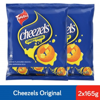 Twisties Cheezels Cheezy Cheese Rings (165g x 2)