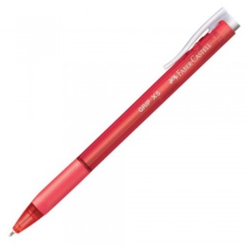 Faber Castell Grip X5 - Ballpoint Pen - Red (Item No: A02-08 GRIPX5RD) A1R1B24