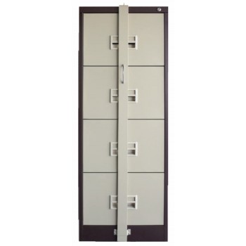 4 Drawer Filing Cabinet With Recess Handle & Locking Bar