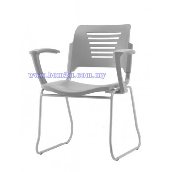 P2 Series Student Chair With Armrest (Grey Series)