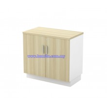 B-YD 875/975 Melamine Woodgrain Table Height Swing Door Low Cabinet With Lock