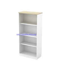B-YO 17 Melamine Woodgrain 4 Levels Open Shelf Medium Cabinet