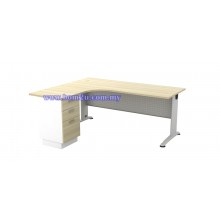 BL-1515/1815-3D Melamine Woodgrain L-shape Superior Compact Table