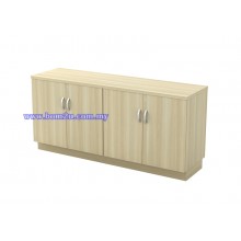 Q-YDD Fully Woodgrain Dual Swing Door Low Cabinet With Lock