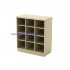 Q-YP 9 Fully Woodgrain Pigeon Hole Low Cabinet