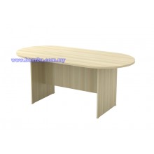 EX Series Fully Woodgrain Oval Shape Conference Table