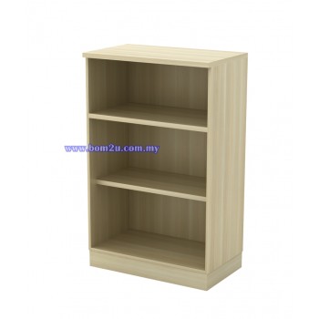 Q-OO 712/912 Fully Woodgrain 3 Levels Open Shelf Medium Cabinet