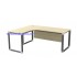 O-Series 552/652 Melamine Woodgrain L-shape Superior Compact Table