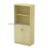 Q-YOD 17 Fully Woodgrain 4 Levels Semi Swinging Door Medium Cabinet With Lock