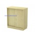 Q-YS 9 Fully Woodgrain Sliding Door Low Cabinet With Lock