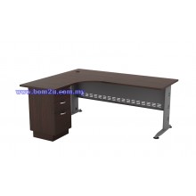 QL-1515/1815-3D Melamine Woodgrain L-shape Superior Compact Table