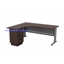 QL-1515/1815-4D Melamine Woodgrain L-shape Superior Compact Table