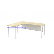 SL-Series 552/652 Melamine Woodgrain L-shape Superior Compact Table