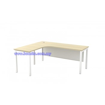 SL-Series 552/652 Melamine Woodgrain L-shape Superior Compact Table