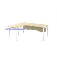 SL-Series 1515/1815 Melamine Woodgrain L-shape Superior Compact Table