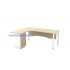 SL-Series 552/652-4D Melamine Woodgrain L-shape Superior Compact Table