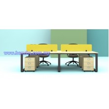 SQ-Series Cluster Of 4 Seater Workstation