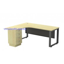 SQ-Series 552/652-4D Melamine Woodgrain L-shape Superior Compact Table