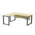 SQ-Series 552/652 Melamine Woodgrain L-shape Superior Compact Table