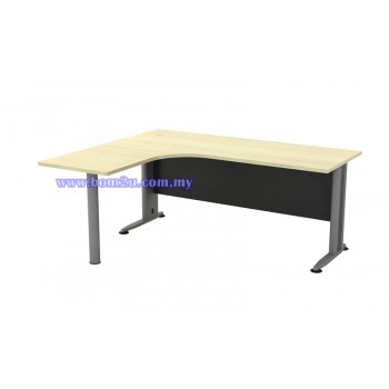TL-1515/1815-M Melamine Woodgrain L-shape Superior Compact Table