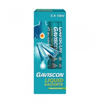 Gaviscon Peppermint Liquid Sachet 10ml x 5's
